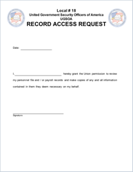 Record Access Request